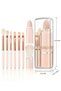 8 in 1 Travel Brush Set |   Small and Portable Package |   The Set Includes Powder Brush, Sponge, Eyeshadow Brush, Eyebrow Brush, and Lip Brush. |   Perfect for On-The-Go Beauty - 7
