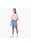 Knee Length Denim Shorts with Butterfly Embroidery - 2