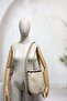 67-7199 Women's Suede Beige Crossbody Bag - 3