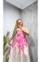 [Your Brand Name] Women's Floral Patterned Rope Strap Midi Length Summer Dress - 5