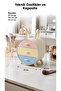 Rabbit Ear Makeup and Jewelry Organizer 3 Drawer Desktop Cosmetic Organizer Pastel Color Makeup Organizer - 3