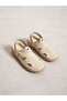 Raven Cream Genuine Leather Women's Sandals - 2