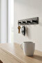 Matte Black Adhesive Four-Way Wall Hanger Bathroom Towel Holder Kitchen and Key Hanger Organizer