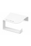 Lifetime Stainless Steel No Drilling Mounting Adhesive and Screw Rack Toilet Roll Holder Wc Paper Hanger Matte White- Bth-014 - 2