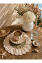 Fisto Ruffled Round Coffee Presentation Napkin & Coaster & Cocktail Napkin - 2