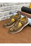Genuine Nubuck Leather Orthopedic Large Size 45-46-47-48 Men's Sandals Shoes - 3