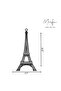 Rearview Mirror Hanging Pendant - Wood - Black (Eiffel Tower) - 2