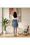 Denim Garnished Dress - 2