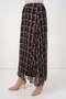 Women's Patterned Chiffon Brown Skirt - 5