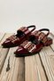 Women's Sling-Bag Babet Patent Leather Material Round Toe Flat Heel Short Heel Casual Daily Comfortable Modern