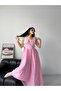 Scalloped Embroidery Strap Lace Long Dress - 8