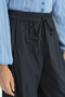 Cotton Baggy Trousers - Navy Blue - 3