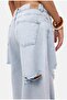 بنطلون جورت نسائي من نوع Ice 12s6-3 Super Baggy Fit Bermuda Denim - 7