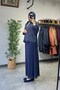 Modal Skirt Suit Navy Blue - 4