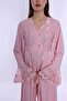 Cotton Maternity Pajama and Dressing Gown Set Effortt - Pink - 6