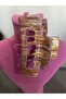 Women's Bone Patterned Oversized Hair Clip Clasp Barrette Transparent Glitter Hair Accessory Jewelry Gem 8 cm - 8