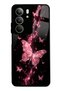 Realme C75 Pink Galaxy Butterfly Design Glossy Phone Case