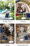 Solar Powered Pedestal Fan with Solar Panel, Rechargeable Standing Fan for Outdoor, Camping, Home - 2