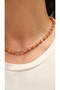 Orange and Turquoise Bead Detail Necklace