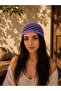 Knitted Bohemian Purple Summer Beanie