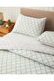 Bloom Grid Easy-Iron Double Duvet Cover Set 200X220 cm Green - 2