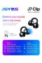 J7 Clip Open-Fit Wireless Earbuds with Smart Touch Control, Black - 3