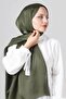 شال كومو من الساتان باللون الأخضر الغابوي - 3