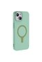 iPhone 14 Compatible Case Magsafe Supported Aris Silicone Cover - Turquoise - T42738 - 3