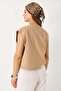 Women's Oversize Sleeveless Vest Beige - 5