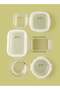 9 Piece Borosilicate Glass Food Container Set - Airtight Lids - Rectangle + Square + Round - 2