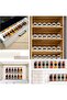 24-Piece Glass Spice Jar Set with Airtight Metal Caps - 120ml Empty Square Spice Containers - 7
