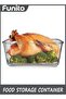 6000 ML / 203 oz / 28 Cup LARGE Glass Food Storage Container with Airtight Locking Lid - 4