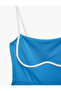 Slim Fit Rope Strap Ribbed Mini Sports Dress - 5