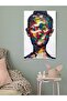 Woman Face Colour Themed Wall Art Painting Multicolour 40x60cm - 3