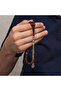 Metal Tasseled Chestnut Brown Crimped Amber Prayer Beads - 4