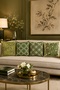 Green Branches Patterned 4-Piece Throw Pillow Cover Set - 2