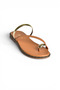 Y291700103 Tan Genuine Leather Women's Slippers - 5
