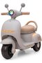 Whizzi Battery Operated Scooter for Kids | Electric Ride On Scooter with LED Lights, Music (Beige)