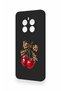 Realme 12 4g Compatible Cherry Bow Patterned Silicone Case - 4