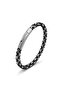 💎   Premium Black&White Single 4mm King Model Steel Chain Men's Bracelet–Steel Lock 31835B2D10-21 cm - 5