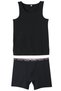 Men's Premium Quality Standard Fit Redzone Boxed Bamboo Athlete Boxer Set Black - 4