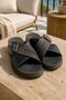 Size 41 Black Color Figured Fancy Slippers - 2