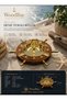 Brass and Wood Marine Themed Ashtray 14 cm – Decorative Ashtray with Ship Rudder Design
