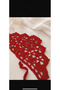 0-6 Years Old Red Hand-Knitted Baby Bandana – Summer Cotton Hair Band - 2