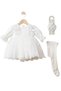 Lily Baby Girl Embroidered Dress Newborn Luxury Dress Set - Hospital Discharge and Mevlütlük Set - 2