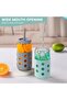 Glass Cups with Silicone Lids and Straws (4 Pcs), 473ml Drinking Glasses Set with Silicone Sleeves - 8