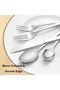 72-Pieces Silverware Set for 12, Flatware Set with Steak Knives, Stainless Steel Cutlery Set - 3
