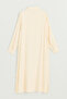 Plus Size Lyocell Tunic with Zipper and Contrast Stitching Detail - Butter Yellow - 5