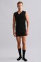 Egyptian Modal by Tencel Hercules Slim Fit V-Neck Sports Athlete Undershirt / T-Shirt Black - 4