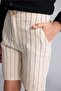 100% Cotton Striped Beige Shorts for Boys H9638A826Hs - 3